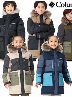Columbia哥伦比亚秋冬款男女童抓绒保暖外套大衣青少年款