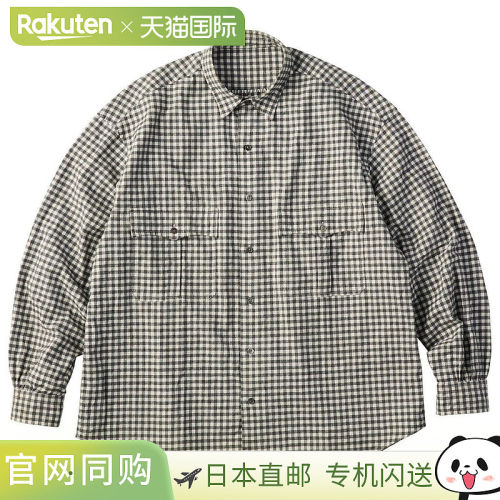日本直邮PORTER 经典卷边法兰绒格纹衬衫