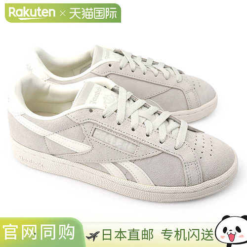 日本直邮Reebok Club C Grounds 英国女士绒面复古运动鞋真皮材质