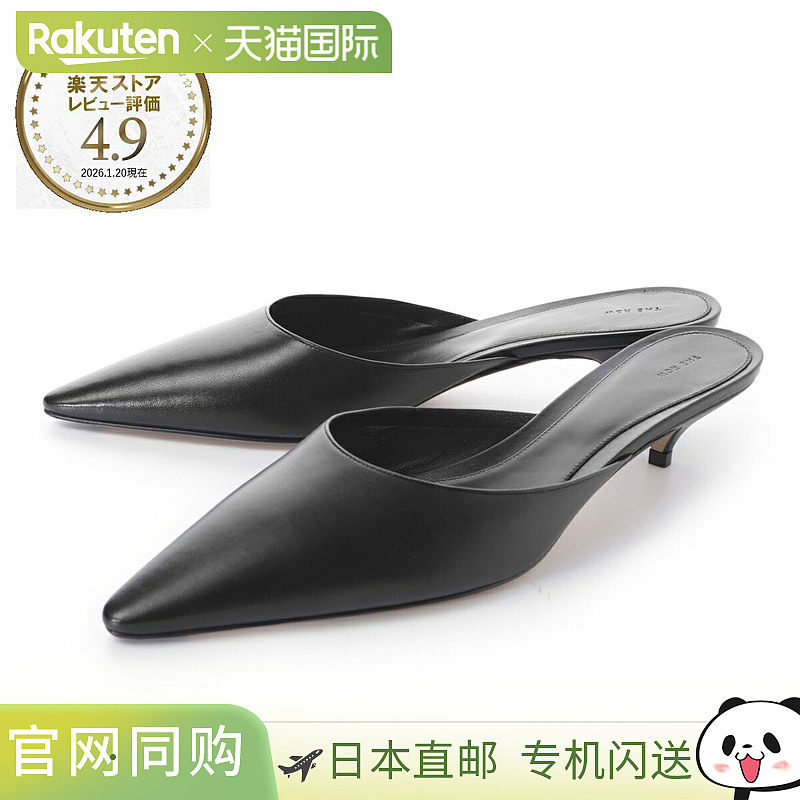 日本直邮THE ROW 穆勒鞋黑色女士f1833 sl1 blkLIISA KITTEN MULE
