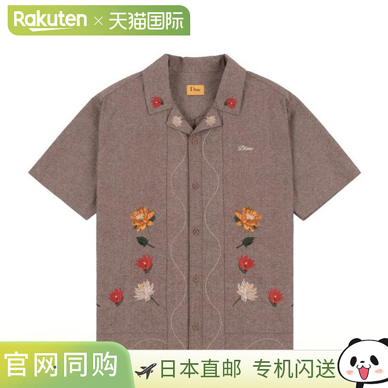 日本直邮Dime LOTUS BUTTON UP SS Dime 衬衫滑板街 24AW DIMESU2