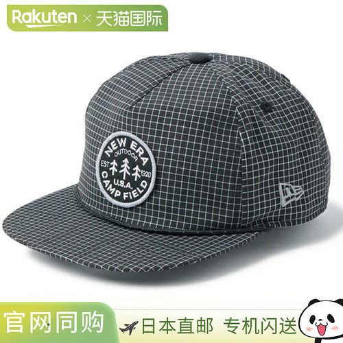 日本直邮New Era 19TWENTY 户外帽Flash Grid 黑色 14774439