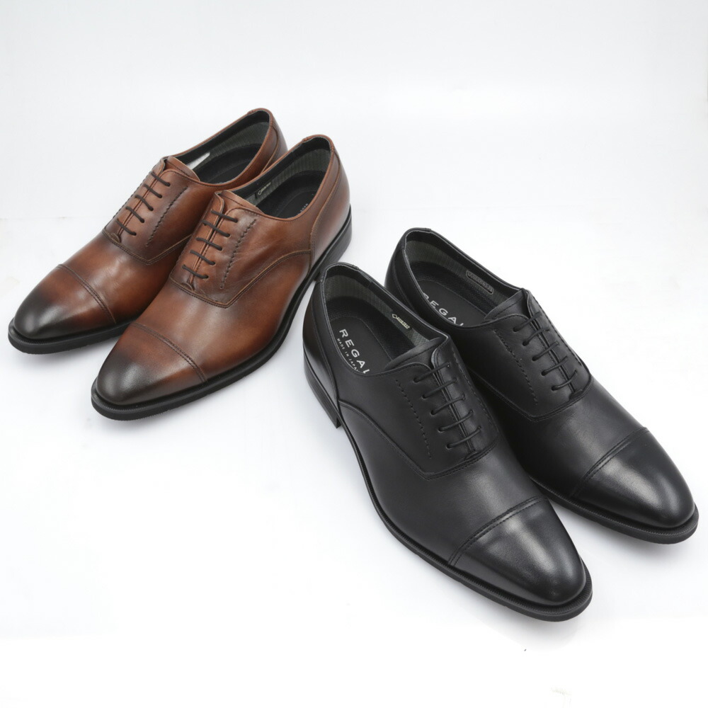 REGAL男士商务鞋尖头皮鞋时尚潮流新款日本直邮Gore-Tex 35HR棕色