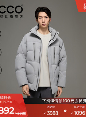 ECCO×白山系列 25新户外防水轻量羽绒服外套男女同款EW253J023