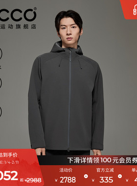 ECCO爱步外套男女同款 防风防泼水舒适户外运动软壳衣ES253J035