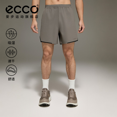 ECCO爱步短裤男款 2026新款夏季运动户外训练吸湿裤子ES263P068M