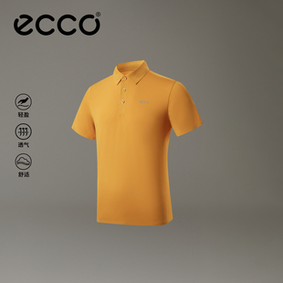 25新簡約舒適吸汗抗皺短袖 T恤男EG253T009 男款 ECCO高爾夫POLO衫