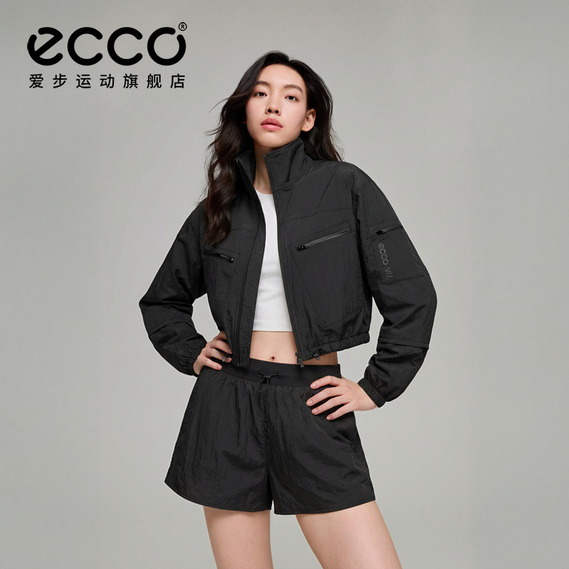 ECCO x NRL联名 26新轻薄防泼水时尚短款轻盈运动外套女EN253J033