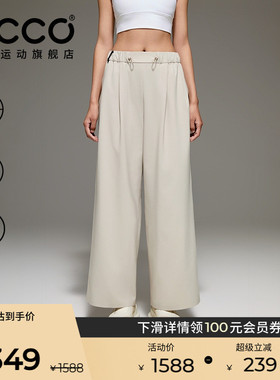ECCO×白山联名 26新款吸湿速干户外休闲裤子直筒裤女款EW261P040