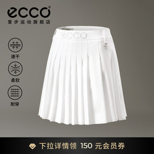 ECCO爱步高尔夫短裙 舒适弹力休闲百褶裙女士EG251SK001