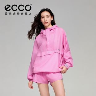 春夏轻薄速干宽松连帽套头外套女EN261J061F NRL联名 ECCO爱步