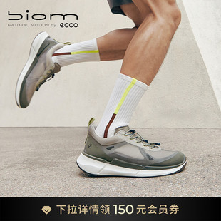 轻便户外城市跑步鞋 ECCO爱步运动鞋 男 26新款 830874 健步BIOM2.2