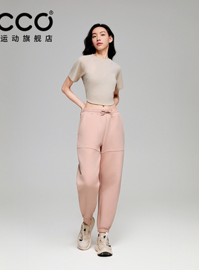 ECCO x NRL联名 26新款简约休闲宽松运动卫裤女士EN253P018