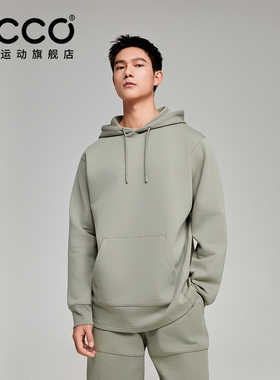 ECCO x NRL联名 26新简约纯色连帽卫衣运动休闲外套男EN253SW002