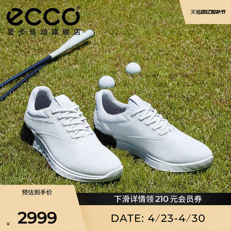 ECCO高尔夫鞋男爱步 透气防水防滑耐磨运动鞋 高尔夫S3系列102944