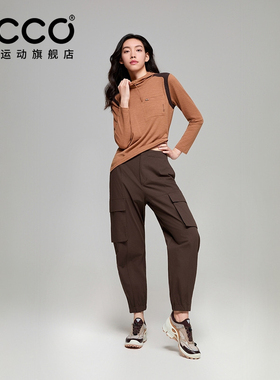 ECCO x NRL联名 26新款时尚百搭休闲运动防泼水工装裤女EN253P020