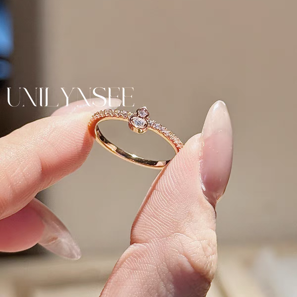 凌溪珠宝 | 福禄如意闪钻戒指S925纯银厚镀玫瑰金寓意吉祥贵气感