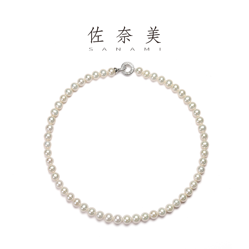 高级法式淡水珍珠项链女