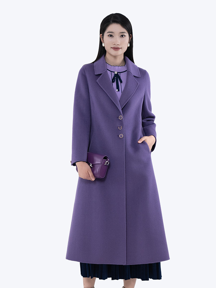 双面呢羊毛修身显瘦外套K&CH气质