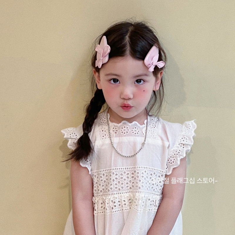 蝴蝶结bb夹儿童韩范公主刘海对夹