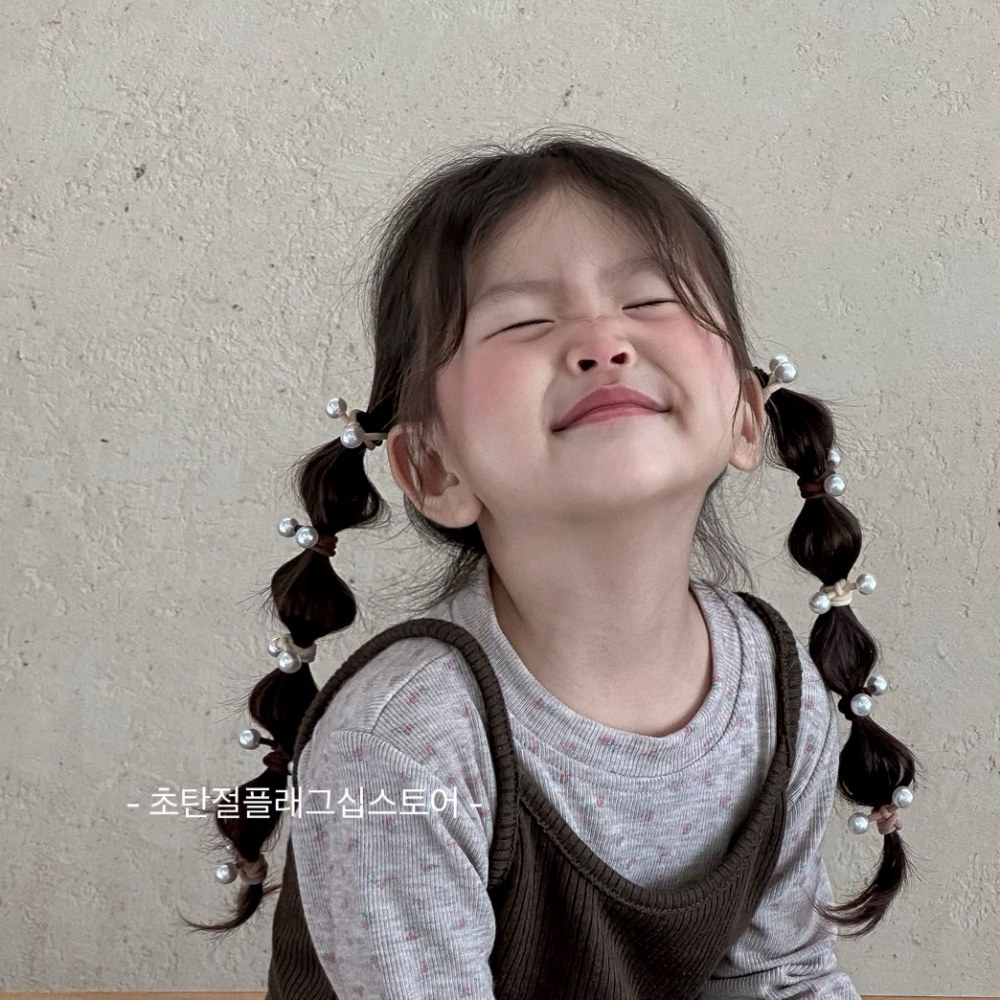 10根装~秋冬棕色儿童扎发皮筋