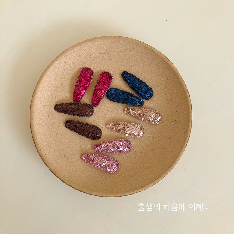 韩国简约百搭实用亮片碎发bb夹