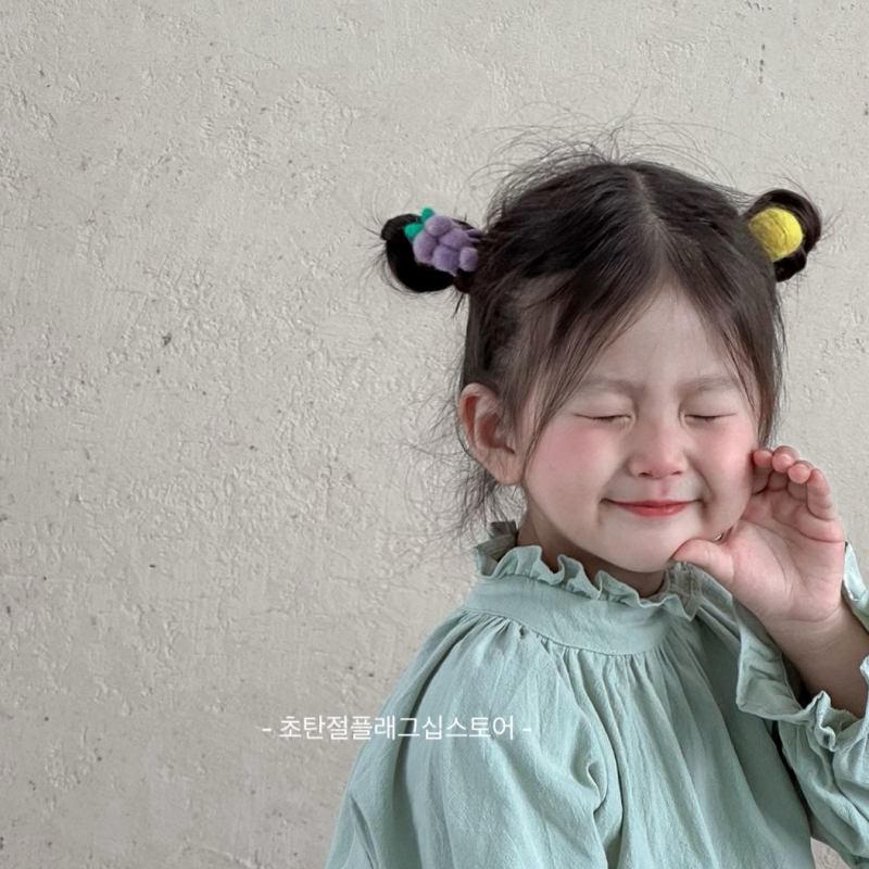 秋冬可爱毛绒韩系宝宝扎发小皮筋头绳儿童头饰女童发绳小女孩发圈