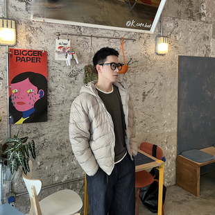 轻便款 Nick 新款 连帽保暖白鸭绒羽绒服男冬季 高级感夹克外套 Tian