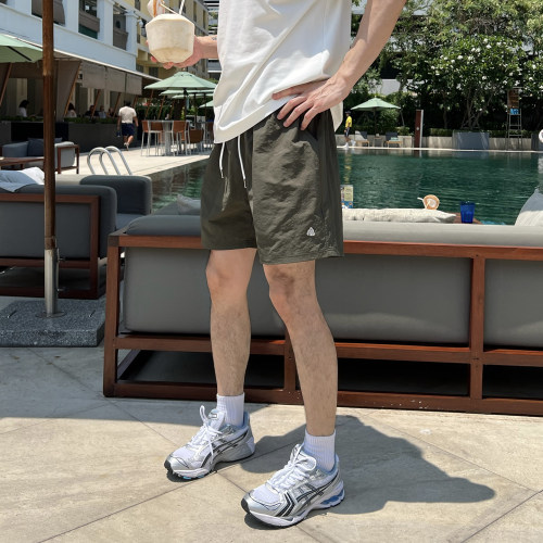 NickTian美式复古速干短裤