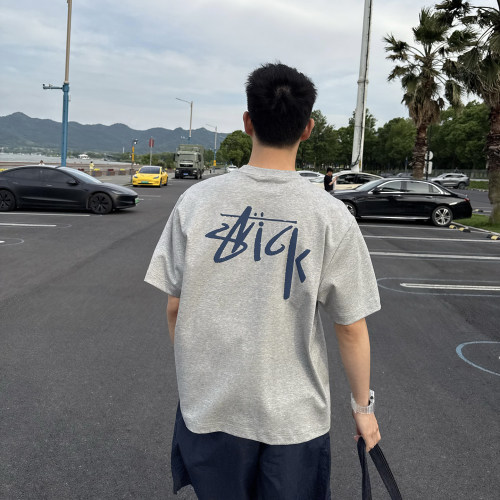 NickTian背后字母印花短袖T恤
