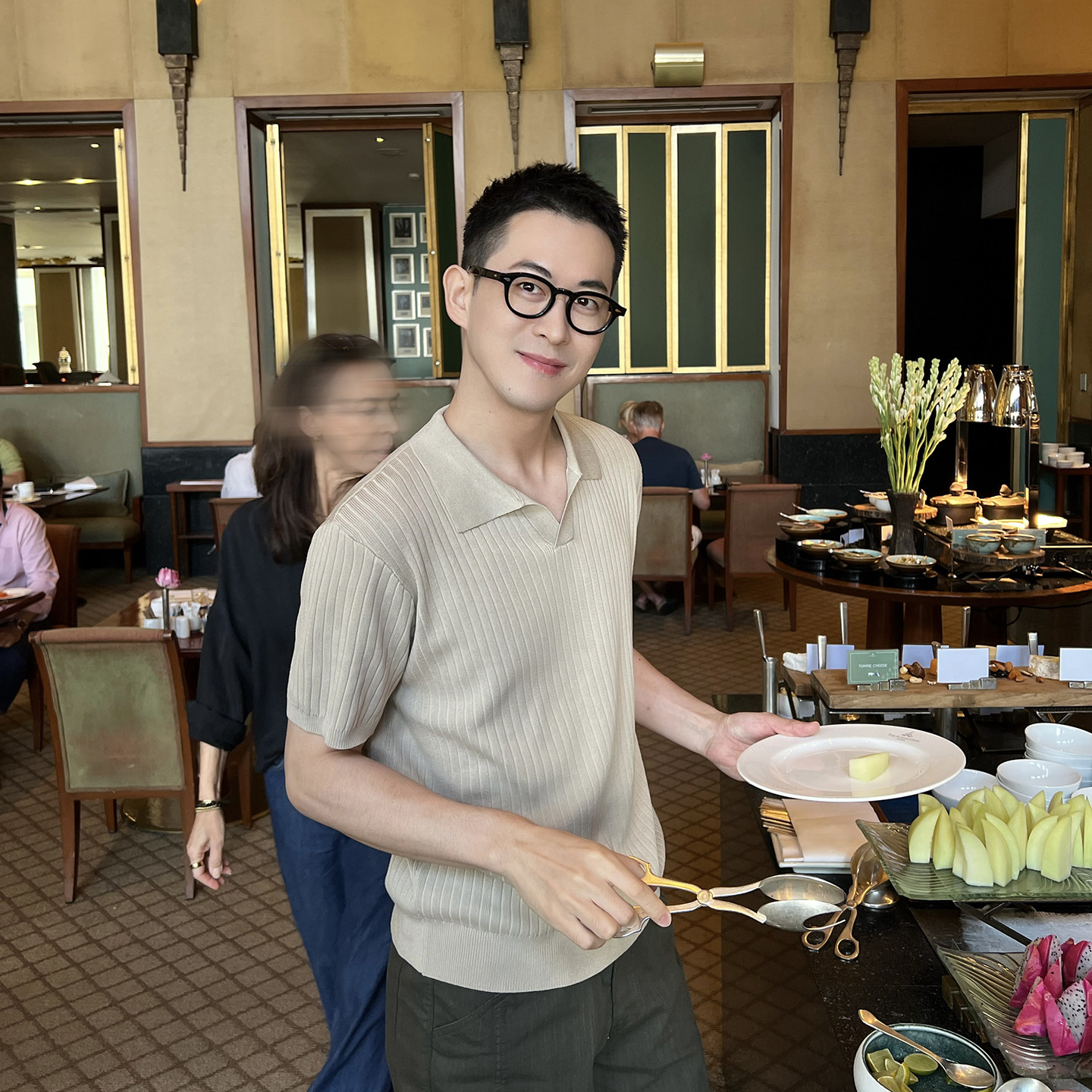 Nick Tian 海鸥领柔软冰丝薄款针织短袖男夏季新款亨利领凉感上衣图片