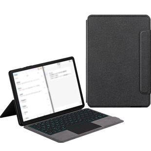 AJIUYU 适用三星Galaxy Tab A9+智能触控键盘11英寸A9plus一体式背光蓝牙键盘Samsung a9+商务办公键盘保护套