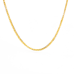 纯黄金项链肖邦链女999足金5G锁骨链纯金素链调节肖邦时尚锁骨链