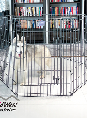 中西【Midwest】宠物猫狗大中型犬围栏室内自由组合防越狱防水