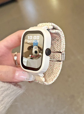 适用红米watch5表带Redmiwatch4磁吸扣编织回环3代青春版智能2运动1尼龙编织磁吸高级感男女替换腕带配件