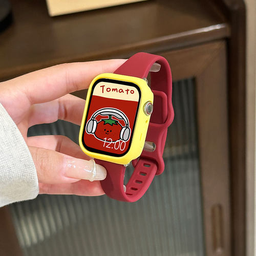 云顶【拼色硅胶】苹果手表表带