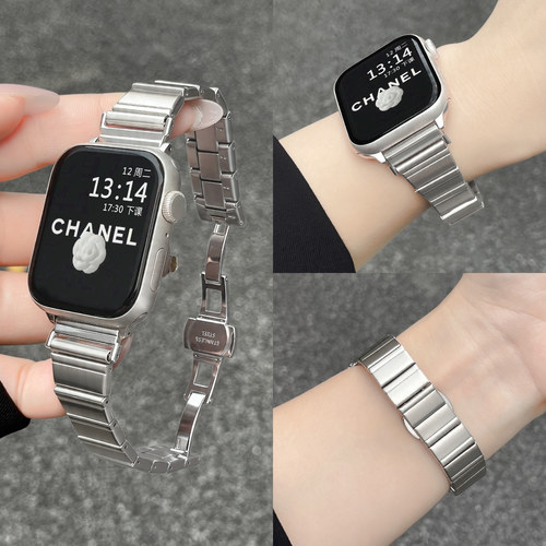 金属钢带华为fit5手表带云顶创想