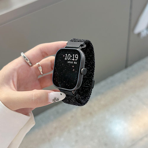 适用红米手表编织磁吸回环表带