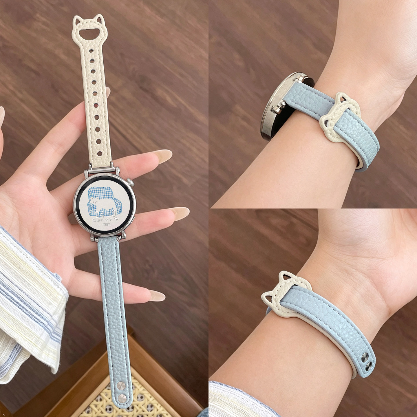 适用华为gt7表带女款皮质gt6系列高级感watch6新款腕表链gt5运动7pro智能手表带gt4小众时尚新品女表41mm系列