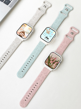 适用红米watch5表带Redmi watch4新款镭雕向日葵硅胶腕带3代青春版智能2运动redmiwatch男女夏季高级替换配件