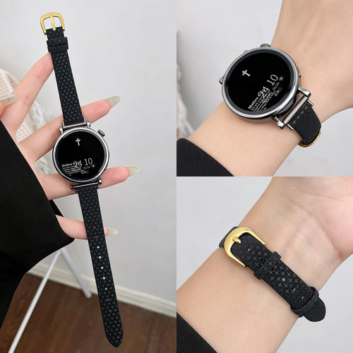 适用华为watchgt7表带夏季女生皮质gt6表链gt5智能gt4运动腕带watch6智能手表带高级感透气gt3小众gt7pro