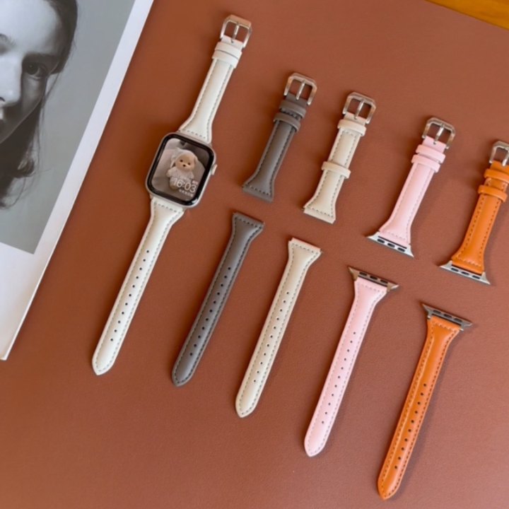 云顶红米手表4小蛮腰皮质表带