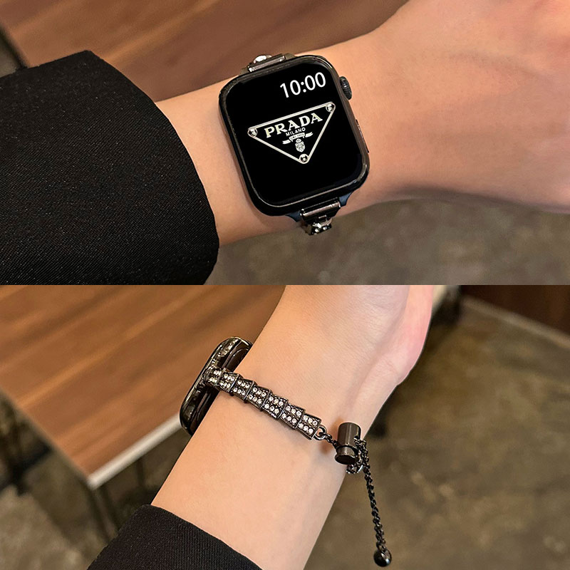 云顶iwatch轻奢小众夏天手链表带