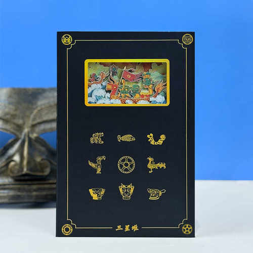 盖章本手账本三星堆纸雕笔记本