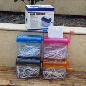 A6手摇碎纸机家用条状碎纸机小型手动碎纸机亚马逊paper