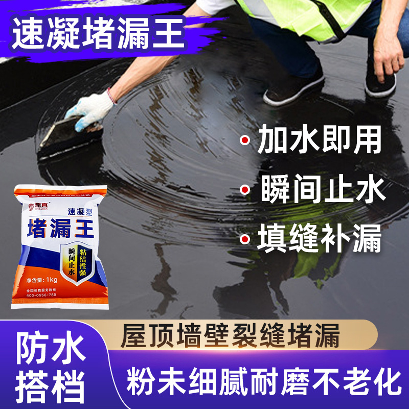 堵漏屋房顶卫生间填缝剂防水堵漏宝带水施工水不漏速凝型堵漏剂