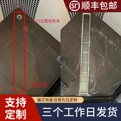 长条地漏定制偏心不锈钢防臭卫生间防虫洗衣机专用防臭神器超薄圆