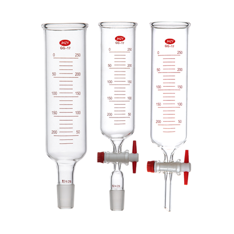 玻璃筒形漏斗敞口普口滴液漏斗高硼硅玻璃分液漏斗实验室耐高温加液加料漏斗50/100/200/300/500/1000/2000ml