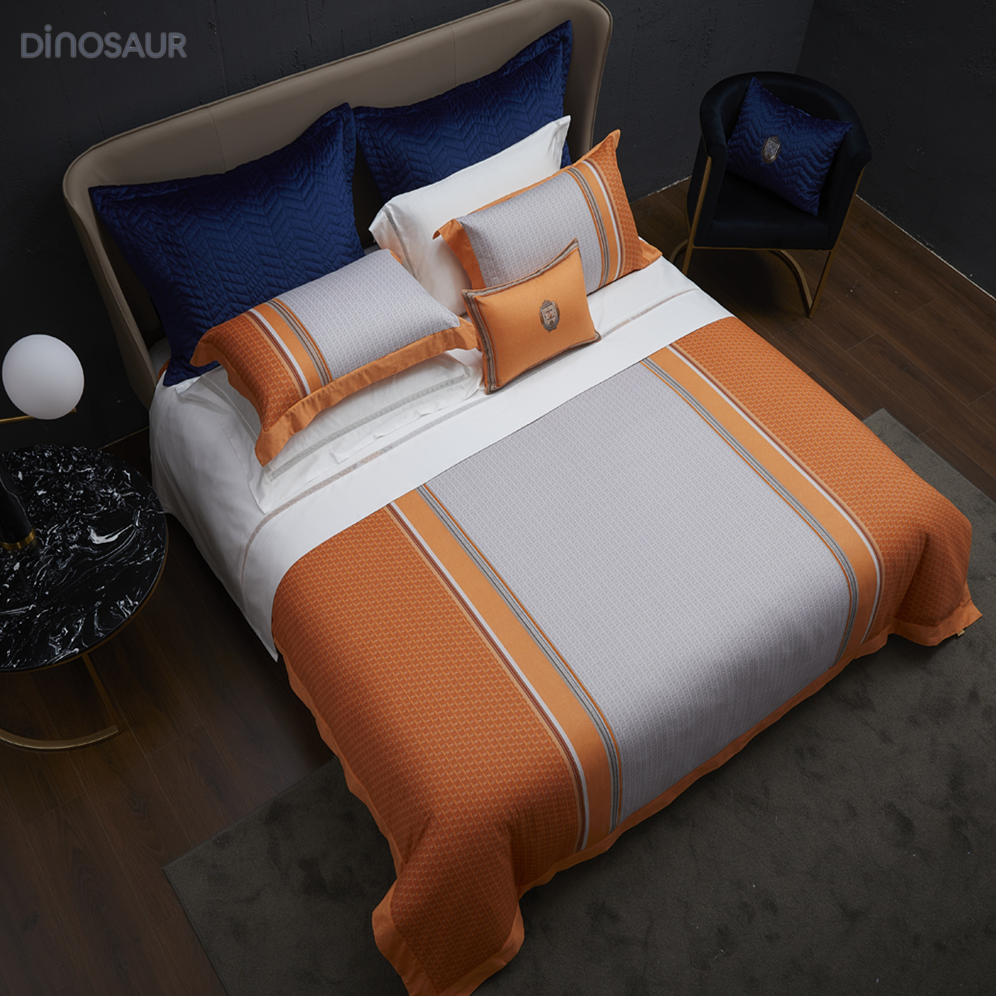 恐龙家纺床品专全棉磨毛四件套