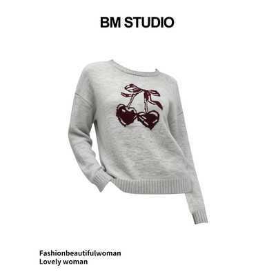 WM针织衫宽松显瘦百搭毛衣上衣女